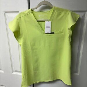 Figs Natal Flutter Sleeve Top - Size Small- New With Tag